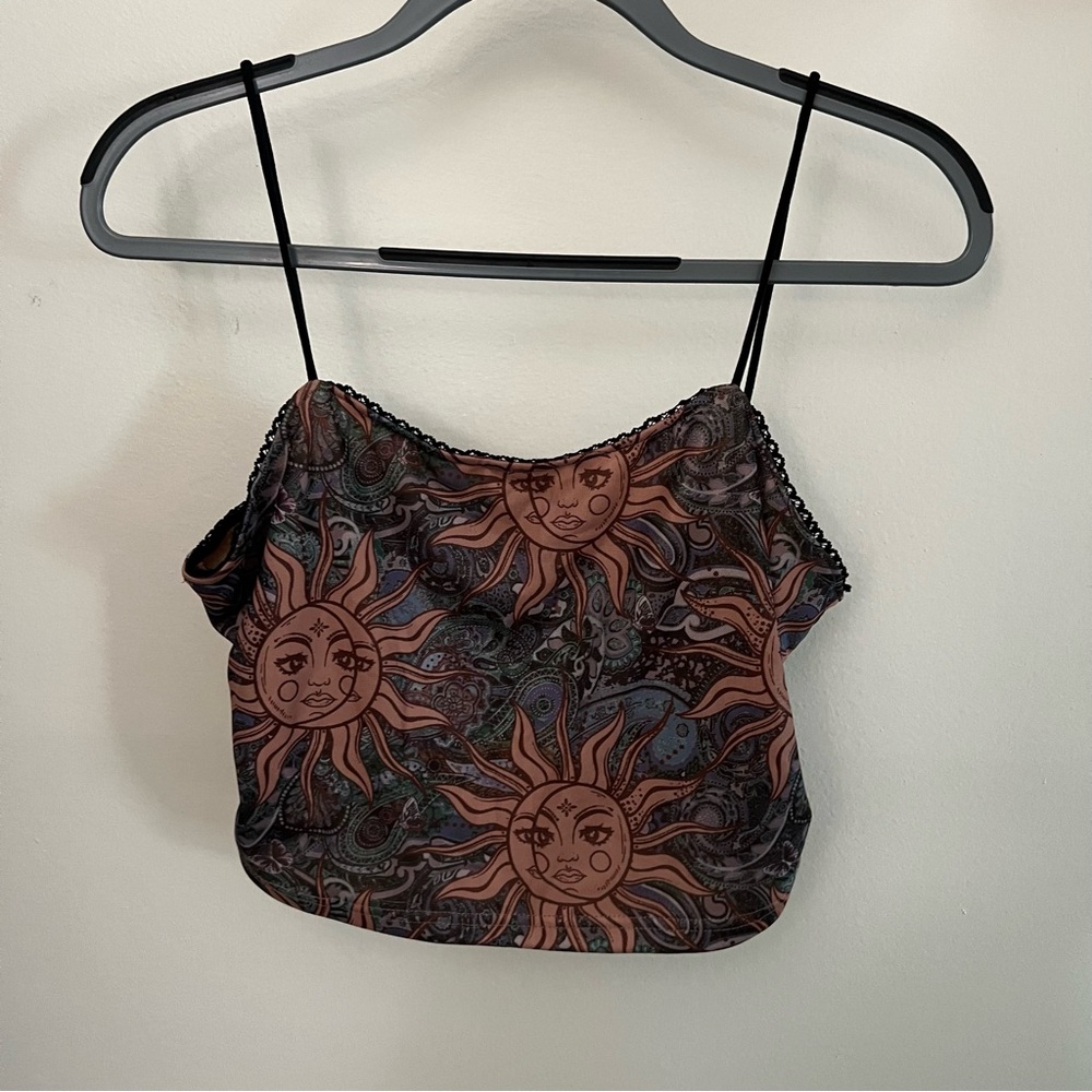 Sun and Moon Print Cami Top